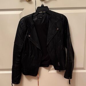 Topshop Black Leather Jacket